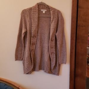 Brown open cardigan